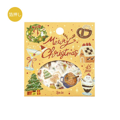 【予約商品】フレークシール 箔押し 2026クリスマス限定 2種類セット