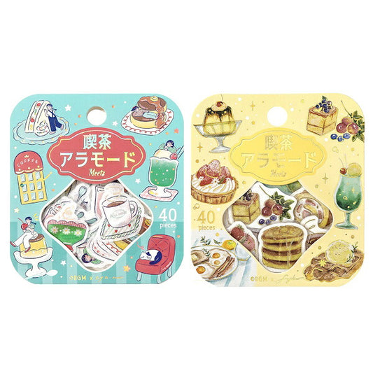 フレークシール 箔押し 喫茶アラモードmeets 2種類セット