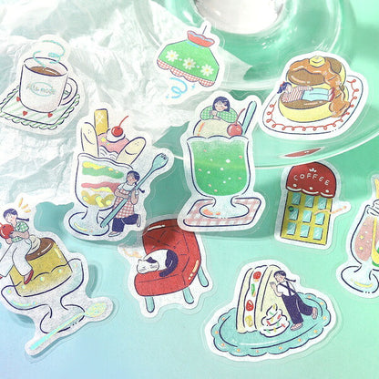 フレークシール 箔押し 喫茶アラモードmeets 2種類セット