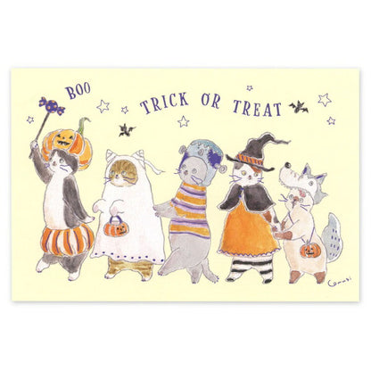 トコロコムギ ハロウィン ポストカード 4種類セット