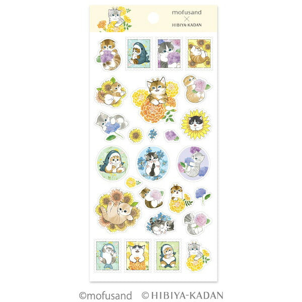 【予約商品9月末発送予定】mofusand × 日比谷花壇 コットンシール 2種類セット
