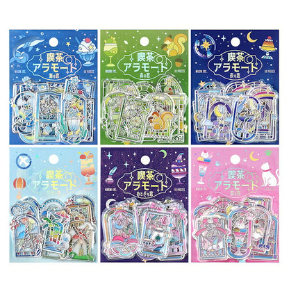 【予約商品】立体クリアシール 喫茶アラモード 旅する窓 6種類セット