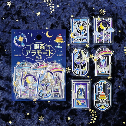 【予約商品】立体クリアシール 喫茶アラモード 旅する窓 6種類セット