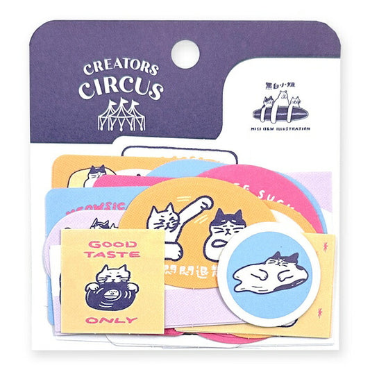 CREATORS CIRCUS フレークシール 黒白小姐