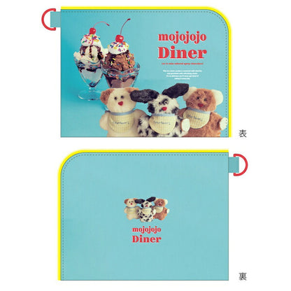 mojojojo Diner フラットポーチ ブルー