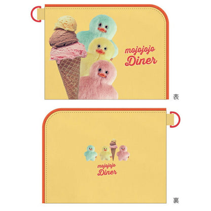mojojojo Diner フラットポーチ オレンジ