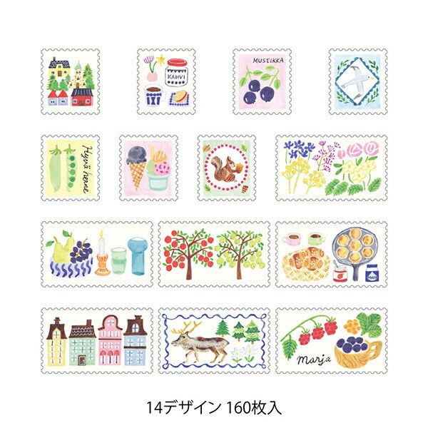 ゆるログ ロールシール 切手柄