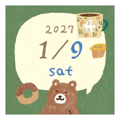 箱入りミニカレンダー 吹き出し 2027