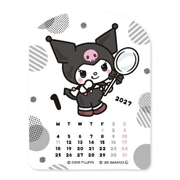 シールカレンダー PEKO×KUROMI 2027