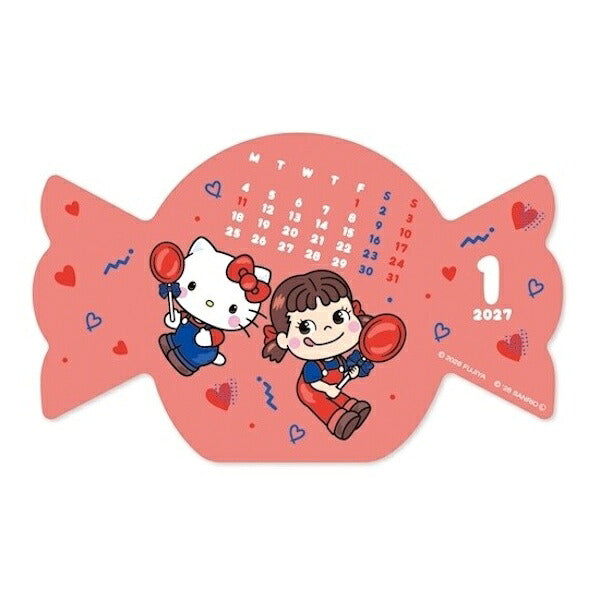 ダイカットカレンダー PEKO×HELLO KITTY 2027