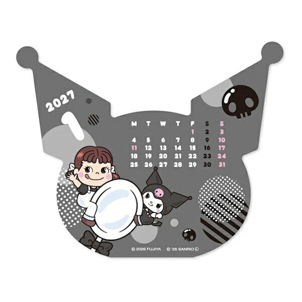 ダイカットカレンダー PEKO×KUROMI 2027