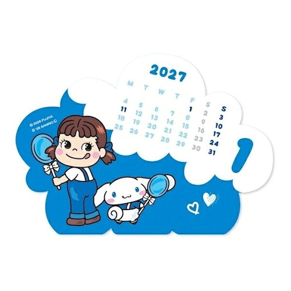 ダイカットカレンダー PEKO×CINNAMOROLL 2027
