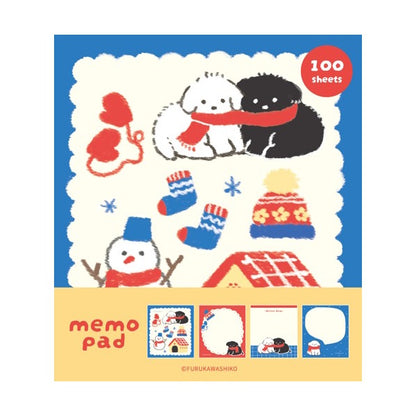 メモパッド 雪といぬ