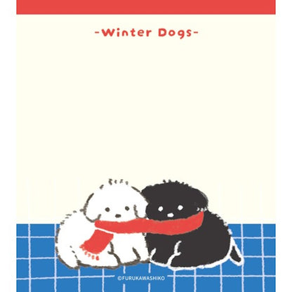 メモパッド 雪といぬ