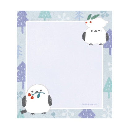 メモパッド 雪とことり
