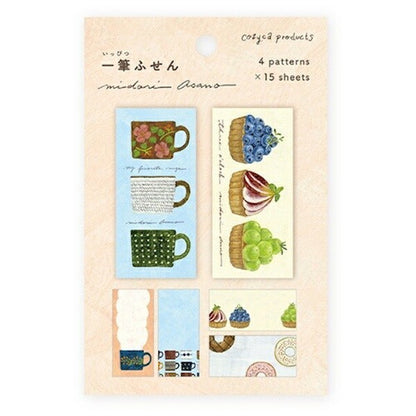 一筆ふせん MY FAVORITE MUGS･three o'clock