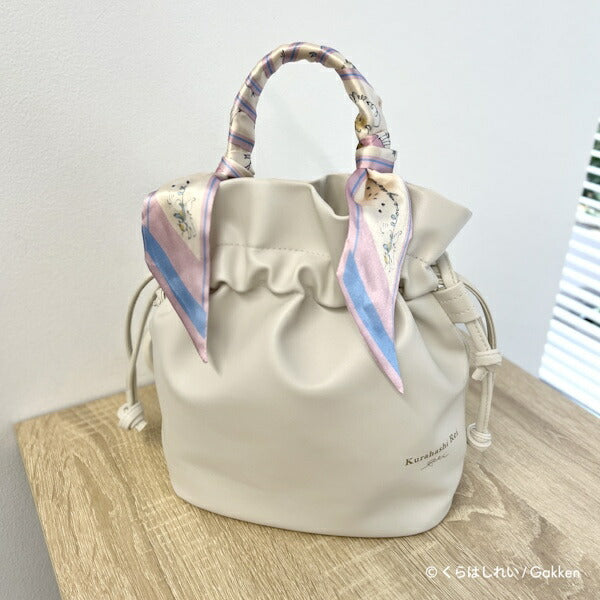 くらはしれい 巾着サコッシュスカーフ付き IVO