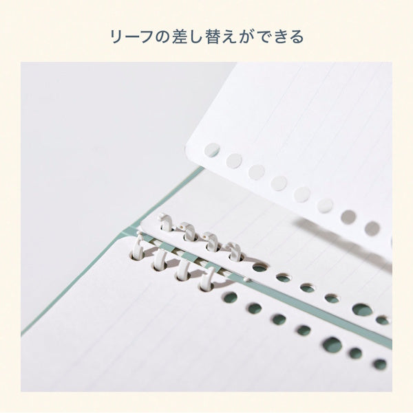mizutama リングノート テフレーヌ A5 フラワー