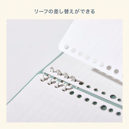 mizutama リングノート テフレーヌ A5 フラワー
