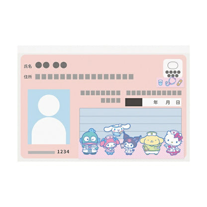 マイナカードクリアケース New サンリオキャラクターズ 顔見え お仕事コスプレ