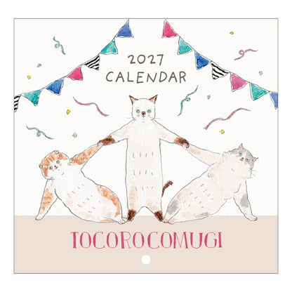 TOCOROCOMUGI トコロコムギ 壁掛け カレンダー 2027