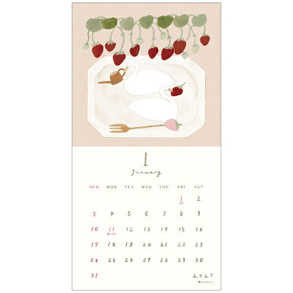 トビマツショウイチロウ Seasonal Calendar 壁掛け カレンダー 2027