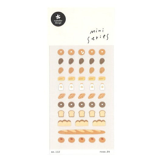 スワテリエ ミニステッカー food.04 お気に入りのパン