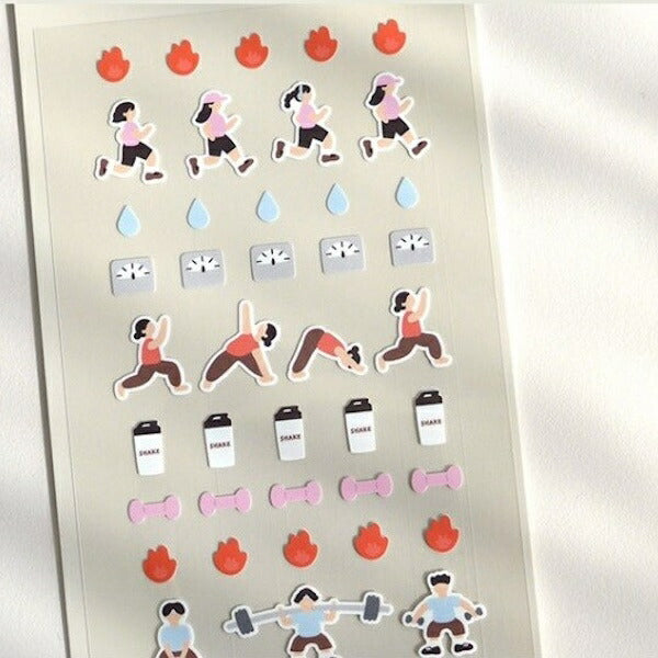 スワテリエ ミニステッカー deco.15 トレーニング